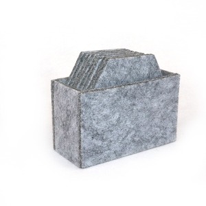 Felt Coasters <b>Square</b> 8-Piece 10-Piece <b>Set</b> Anti-Slip Home Use - Product Image 3