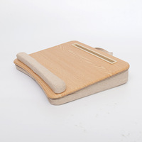 Bureau d'ordinateur portable en bambou, bureau portable et compact pour personne paresseuse à la maison, bureau d'ordinateur d'étude multifonctionnel