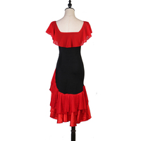 Nuevo Traje Profesional de Baile Latino, Vestido de Baile Latino con Borlas Bordadas