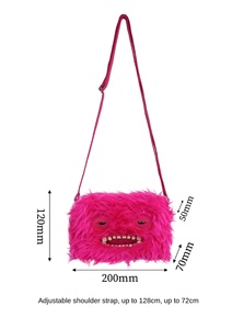กระเป๋าคาดลำตัว Fuggler Mengya Monster ของแท้ รุ่น Funk <span class=keywords><strong>Ya</strong></span> <span class=keywords><strong>Bao</strong></span> Big Head Series กระเป๋าเป้ลายมอนสเตอร์ฟันน่ารัก ตลก ทันสมัย เล่นได้ทั้งชายและหญิง - Product Image 5
