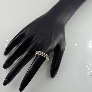 Bague en diamant brun Jewelspaark 0,85 carats, taille ronde, argent sterling 925, alliance de fiançailles pour femme - Product Image 5