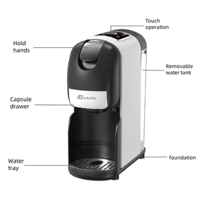 Machine à café à capsules Anbolife 20 bars 1400W 7 réglages de température Tasse XL Vapeur Eau chaude Compatible <span class=keywords><strong>Dolce</strong></span> <span class=keywords><strong>Gusto</strong></span> K Cup OEM - Product Image 3