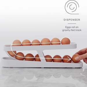 Boîte de rangement pour œufs à roulement automatique, organisateur de réfrigérateur, support de rangement pour œufs, plateau de rangement pour réfrigérateur - Product Image 2