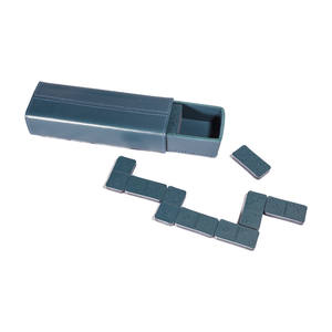 Caja de Dominó de Cuero de Lujo Personalizada para Niños y Adultos - Product Image 5