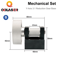 Kit de rails de guidage pour machine laser CO2, pièces mécaniques métalliques, base d'engrenage LC pour équipement de gravure et de découpe laser