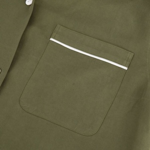 Camisa de Verano Personalizada para Hombre, con Cuello Cubano, Bloques de Color y Cierre de Hebilla, Manga Corta - Product Image 3