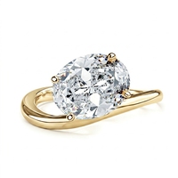 Bague argent sterling S925 sertie d’une moissanite taille coussin de 1 ct bijou plaqué or, alliance de fiançailles et de mariage