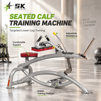 Machine à soulever les mollets assis à charge libre SK-HST-48 pour l'entraînement de la force des tibias dans les salles de sport commerciales – Équipement de fitness