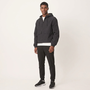 Custom Boxy Zip Up Hoodie <b>Lightweight</b> Waterproof <b>Mens</b> Windbreaker <b>Rain</b> <b>Jacket</b> With Hood Outdoor Windbreaker For Hiking - Product Image 1