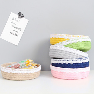 Panier de rangement amovible en feutre pour la garderie, mini paniers décoratifs tissés en forme d'animaux pour Pâques, grands paniers avec couvercles, panier de mariage avec dentelle - Product Image 1