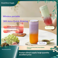 Multifunctionele draadloze USB oplaadbare draagbare sapcentrifuge smoothie maker elektrische fruitmixer beker mini blender reis RV OEM
