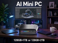 Station de travail IA AMD Ryzen Mini-ordinateur 8K Quad Display Ryzen AI Max+ 395 Double USB4 40 Gbit/s Double 2.5G Dgx Spark LAN Cluster IA