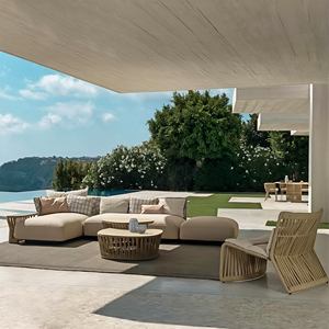 Offre spéciale : Ensemble de <span class=keywords><strong>salon</strong></span> de <span class=keywords><strong>jardin</strong></span> en rotin tressé en forme de L avec canapé d'angle et chaise longue droite - Product Image 3