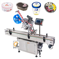 MTW Etiqueteuse automatique de surface plane de coin de petite boîte côté supérieur de bouteille à bas prix
