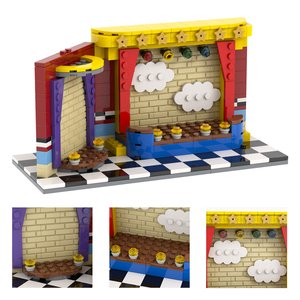 MOC1423 <span class=keywords><strong>FNAF</strong></span> Game Midnight Bear Stage 286 Pezzi con Chica Bonnie Freddy Foxy, Modello Horror da Assemblare, Blocchi da Costruzione, Regalo per Bambini - Product Image 5