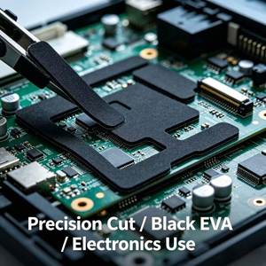 Precision Die Cut Black EVA Foam Bumper with Strong Sticky for <b>Electronics</b> Assembly - Product Image 3
