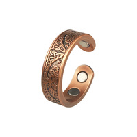 Haochuangshipin Bague en laiton Arbre de Vie, design unique, qualité de luxe, ouverture magnétique sécurisée, cadeau parfait unisexe