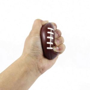 Low Moq Logo Anti Squeeze Toys Pu Foam Ball <b>Rugby</b> Shaped American Football Stress Balls Custom Promotional <b>Gifts</b> - Product Image 4