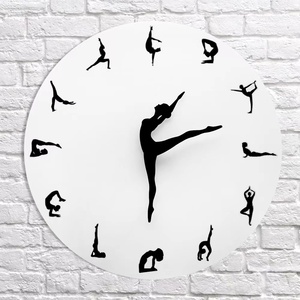 Sala de estar Decoración para el hogar Encantadora bailarina Reloj de pared Reloj grande Ballet Bailarina Chica Aguja Mano Aguja Reloj de pared - Product Image 5