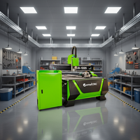 Machine de gravure CNC pour portes en bois, broche unique, système de contrôle NC Studio, prix compétitif