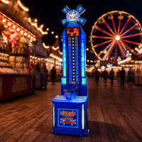 Hercules 2ème Génération King of Hammer : Machine d'Arcade à Monnayeur, Test de Force de Frappe, Jeu de Rédemption de Tickets