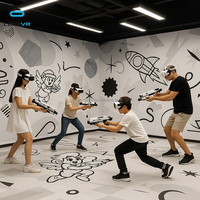 Simulateur de jeux VR multijoueur, simulateur de tir VR 9D pour les centres commerciaux VR en intérieur, les jeux de salle d'évasion