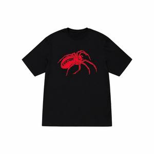 Custom Wholesale Cotton Streetwear <b>Y2K</b> Grunge Cobweb Graphic Print Boxy Fit Oversized Men's T-<b>shirt</b> for Men - Product Image 2