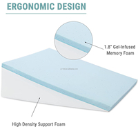 Ortho pä disches Bettkeil kissen mit Memory Foam Top zum Schlafen