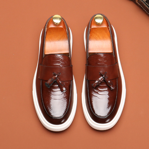 Zapatos Formales de Vestir de Cuero de Alta Calidad para Hombre, Zapatos Casuales para Fiesta de Boda, Fabricados en Metal de Lujo - Product Image 5