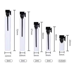 En Existencia, Venta al por Mayor de Botellas de Muestra de Perfume Pequeñas de 1 ml, 2 ml, 3 ml, Botellas de Vidrio Vacías para Perfume con Tapón de Varilla Negra para Aceites - Product Image 6