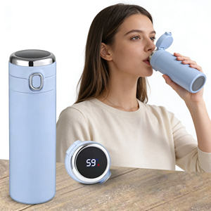 Thermos en acier inoxydable personnalisé, gourde isotherme sport, 40 oz, isolation thermique de 6 à 12 heures, forme de poignée, cadeau d'affaires, température - Product Image 5