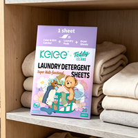 Feuilles de lessive KELEE, nettoyage en profondeur, écologiques, biodégradables, parfum floral, sans danger pour les couleurs, 3-en-1, multifonctions