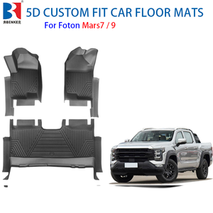 Tapis de sol de voiture sur mesure 5D TPE, directement de l'usine, pour Foton Mars 7 / 9 <span class=keywords><strong>2022</strong></span>+, conduite à gauche, toutes saisons, antidérapants - Product Image 1