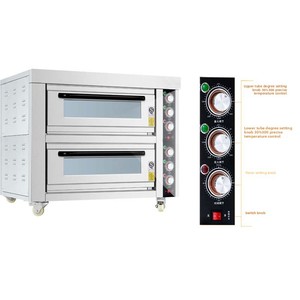 Tongmai thương mại Lò nướng điện đơn đôi hoặc ba lớp cho bánh sử dụng lò nướng lớn cho bánh Bánh Mì Bánh Pizza nướng - Product Image 1
