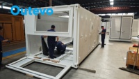 Groupe électrogène mobile préfabriqué 1500 kW 480 V 50 Hz basse consommation triphasé pour stockage frigorifique de supermarché en veille