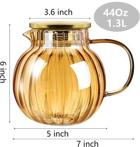 Wholesale Heat Resistant Borosilicate <b>Glass</b> Jug <b>Glass</b> With Stainless Steel Lid - Product Image 2