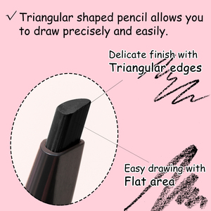 <span class=keywords><strong>Crayon</strong></span> à sourcils <span class=keywords><strong>rose</strong></span> doré imperméable longue durée avec pointe <span class=keywords><strong>de</strong></span> précision et brosse intégrée, livraison rapide - Product Image 4