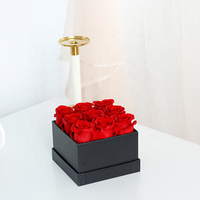 Saint Valentin Cadeau de Noël Éternelle Câlin Seau Éternelle Rose Fleur Séchée Naturelle Vraie Fleur Rouge Haute Qualité Rose Cadeau