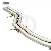SDO SS304 OEM Valve Muffler Catback pour Lamborghini URUS 4.0T V8 2018-2026 avec embouts d'échappement quadruples noir mat