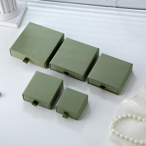 Boîte à bijoux de luxe en carton coulissant avec logo personnalisé, vente chaude OEM - Product Image 1