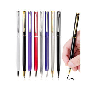 Stylos à bille métalliques fins personnalisés au laser, promotionnels, de luxe et abordables, pour fournitures hôtelières - Product Image 1