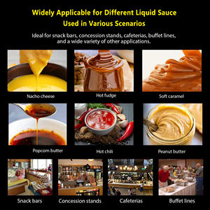 Catering comercial <span class=keywords><strong>de</strong></span> acero inoxidable eléctrico caliente queso Fudge dispensador bomba dispensador <span class=keywords><strong>de</strong></span> salsa - Product Image 5