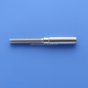 Kit de herrajes de acero inoxidable para cable de barandilla, con terminal de tensión y terminal de crimpado roscado - Product Image 3