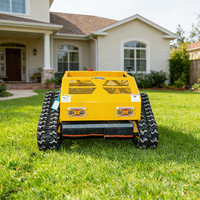 Livraison Gratuite Tondeuse à Gazon Robotisée Intelligente Sans Fil à Chenilles avec GPS et Largeur de Coupe de 1000 mm