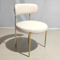 Chaise de banquet de mariage d'hôtel de luxe en acier inoxydable doré et velours noir, design moderne, confortable et durable, de haute qualité pour l'extérieur