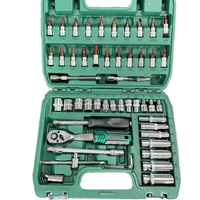 Boîte à clés combinées pour réparation automobile professionnelle, 53 pièces, matériel universel pour véhicules, clé à cliquet 72T, tournevis