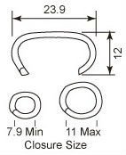 APLUS SC77XE,แหวนหมูสำหรับเบาะรถยนต์,จมูกยาว87มม.,ขนาดปิด7.9มม. ถึง11มม - Product Image 5