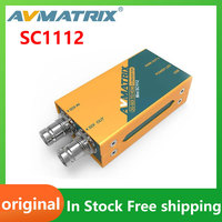 AVMATRIX SC1112 Mini Taille 1080p Sans Soudure 3G-SDI HD Audio Vidéo Convertisseur pour CCTV Caméra NVR DVR XVR Diffusion Accessoire