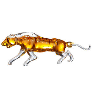 Botella de vino de cristal de vodka de whisky con forma de dragón de borosilicato alto vacío de lujo de 750ml para whisky Vodka <span class=keywords><strong>Tequila</strong></span> Brandy sellado de corcho - Product Image 5