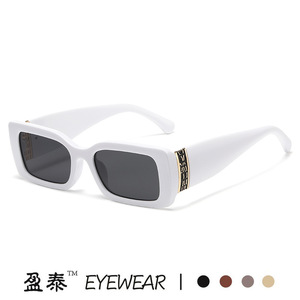 Eyewear Square Sunglasses Orange <b>Frame</b> UV400 Protection Unisex Style - Product Image 4